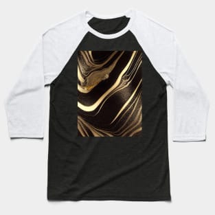 Luxury abstract fluid art painting in alcohol ink technique Baseball T-Shirt